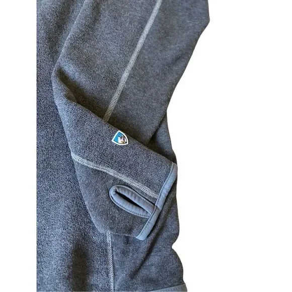 Kuhl Alfpaca Fleece Full Zip Up Jacket Sweater size L Gray - Picture 8 of 10